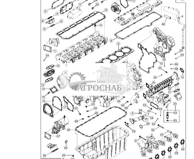 9901 Комплект прокладок двигателя - ST5488 136.jpg